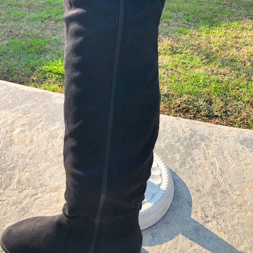 ❤️ LAST PAIR LEFT Side Lace Up Over The Knee Boots - Picture 8 of 8